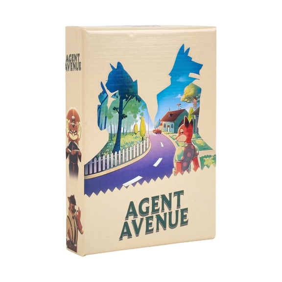 Agent: The Bluffing Card Game, 2-4 Players, 5-15 Minute Fast Rounds, "I Split, You Choose" Mechanic, Animal Agents, Travel-Friendly Box by Qeieuw, Beige 15*10