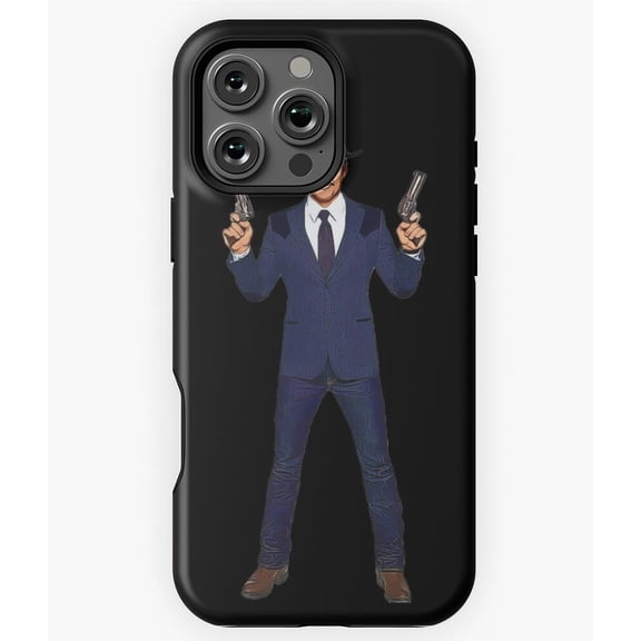 Agent Whiskey Cartoon Art Pocket Size Phone Case for iPhone 16 15 14 13 12 11 Pro Max