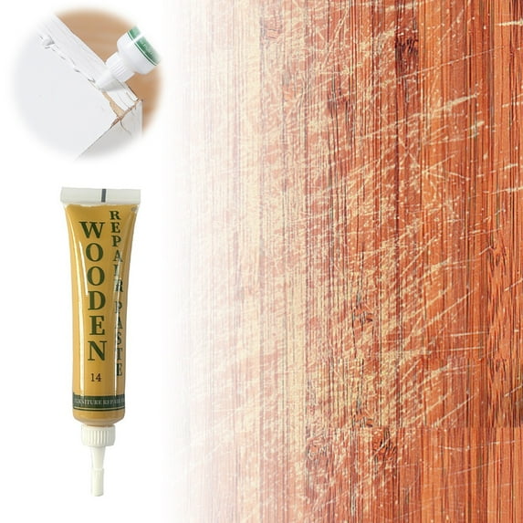 Agent for Solid Wood Floor Scratch Filling Paste - Natural Color for Wood - 25g Up Solution for Home and