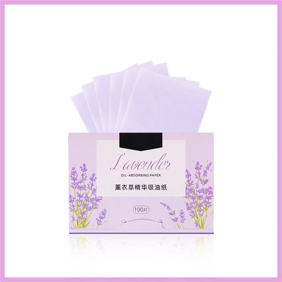 Ageoie 100Pc Oil Blotting Sheets for Face 3.9*2.8'',Natural Green Tea Premium Oil Absorbing Tissues Paper Large,D