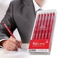 thumbnail image 1 of Ageoie 6 Pack Erasable Pens Fine Point 0.5Mm Blue Ink Erasable Gel Pens with Erasers Retractable Gel Ink Pens Set for Drawing, Writing, Planning, Red, 1 of 7