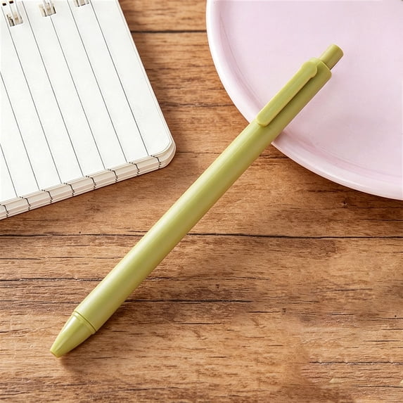 Ageoie Gel Pens 0.5Mm Retractable Fine Point Pen Black Ink Needle Tip Pens Smooth Writing Cute Pens for Drawing, Writing Planner And Office Supplies, Yellow