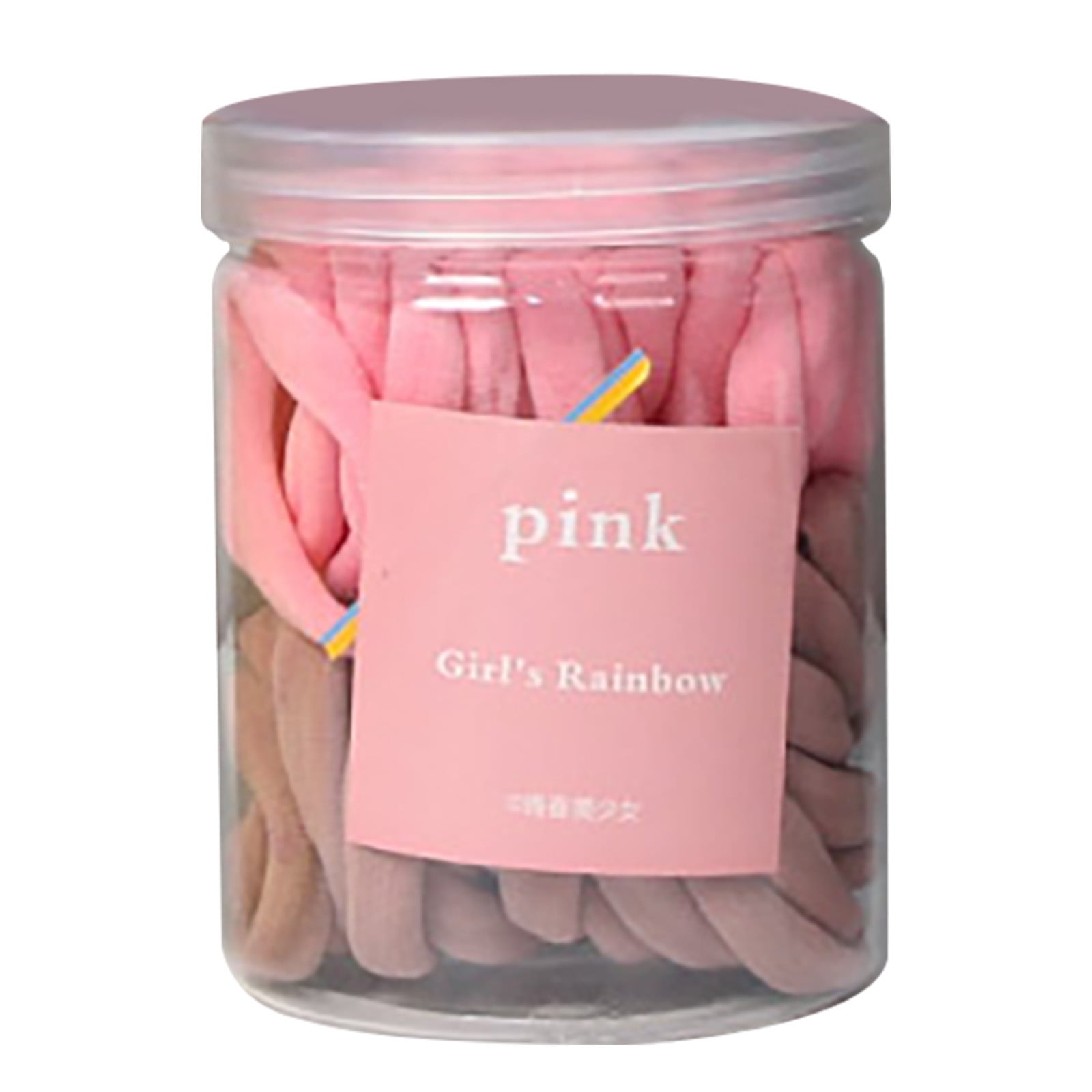 Ageoie Hair Ring Clearance, 50Pcs Candy Color Hair Ties Band Thick