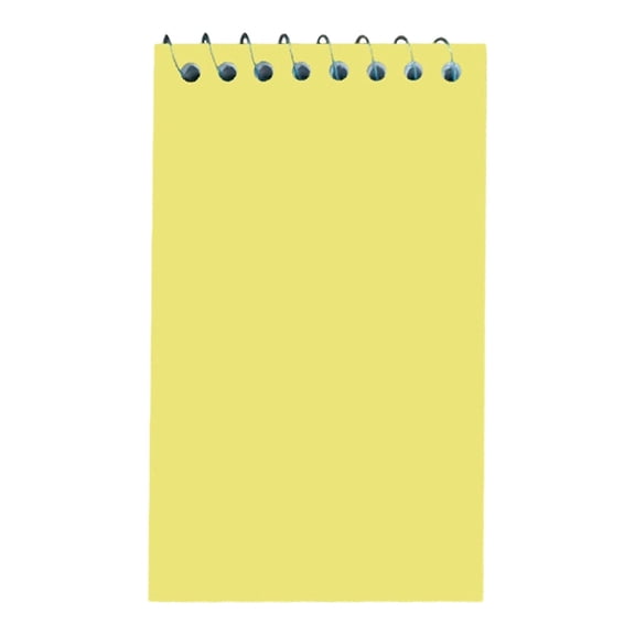 Ageoie Memo Books Wirebound Top Spiral Memo Pads Pocket Notebook Small Notebooks Mini Notepad for Office Work Meeting, Yellow