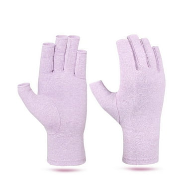 Ageoie Purple Health Products Clearance! Arthritis Compression Gloves Relieves From Rheumatoid Carpal Tunnel Hand Gloves Fingerless for Computer Typing and Dailywork Support for Hands and Joints M