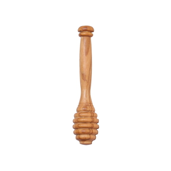 Ageoie Wooden Honey Dipper Sticks Portable Wooden Jam Honey Dipper Honey Sticks for Honey Jar Dispense Drizzle Honey, Brown 2