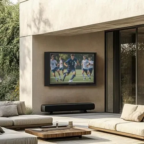 Ageszoe Outdoor TV Cover Weatherproof Protection,28-32inch Black Television Enclosure with Bracket and Lock (Right Door)