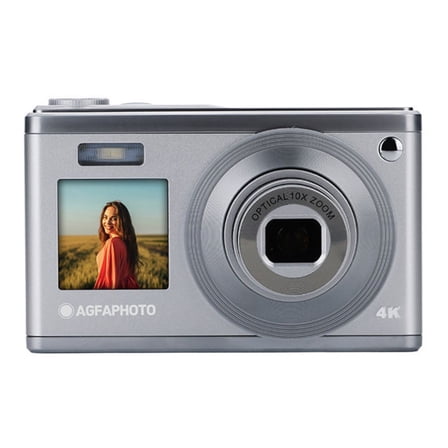 Agfa Photo Realishot DC9200 Compact Digital Camera with 10X Optical Zoom, Dual Screen and CMOS Sensor (Gray)