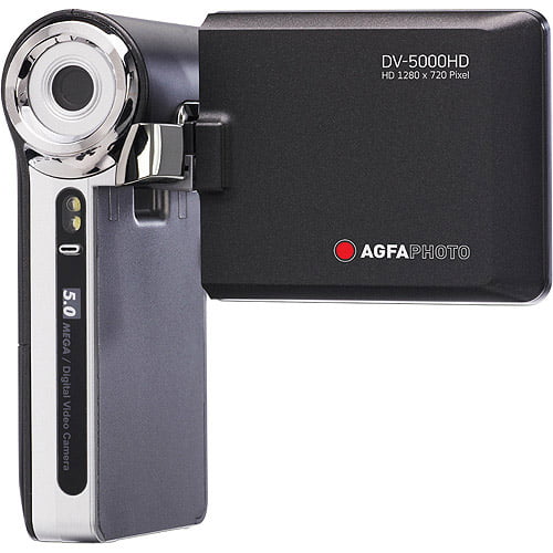 AgfaPhoto DV-5000HD 32 MB 720P High-Def Camcorder Black