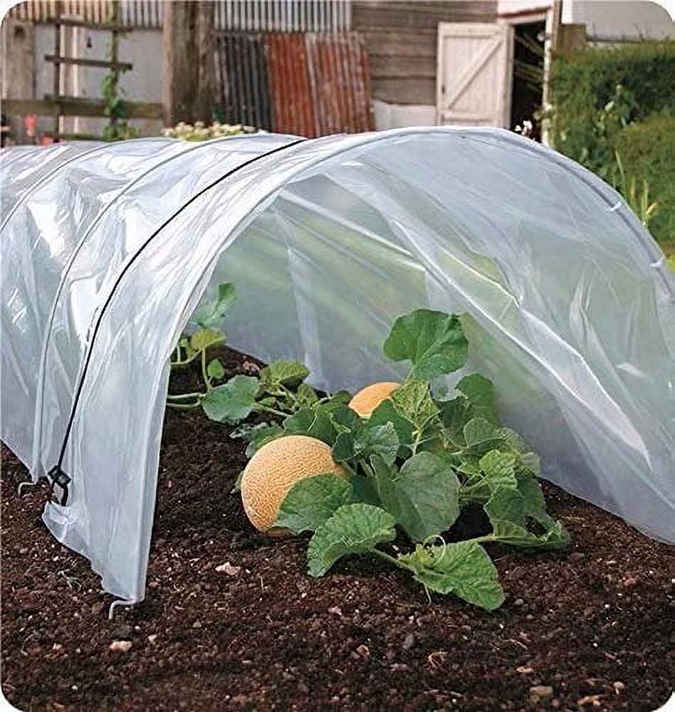 Agfabric 3.1Mil Plastic Covering Clear Polyethylene Greenhouse Film UV Resistant for Grow Tunnel and Garden Hoop, Plant Cover&Frost Blanket for Season Extension,Keep Warm and Frost Protection,6.5x32ft
