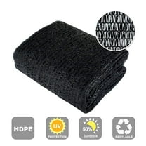 Agfabric 30% Sunblock Shade Cloth With Grommets 6.5x20ft Black for Plant Cover Greenhouse,Barn,Kennel, Pool, Pergola or Carport
