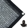 thumbnail image 1 of Agfabric 40% Sunblock Shade Cloth With Grommets 6x20ft Black for Plant Cover Greenhouse,Barn,Kennel, Pool, Pergola or Carport, 1 of 6