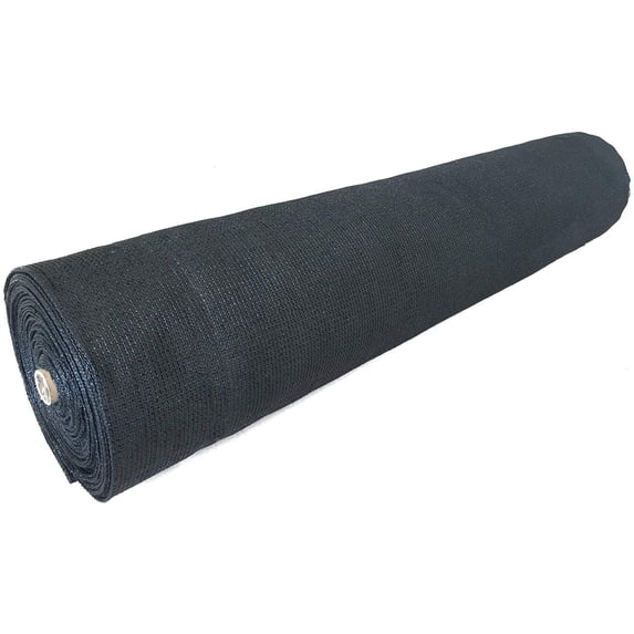 Agfabric 60% Shade Cloth Sunblock Fabric Cut Edge with Free Cilps UV Resistant for Garden Plants Cover, Black, 12 x 16ft