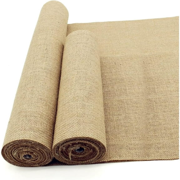 Agfabric 64 inch x50 Feet Garden Burlap Fabric Roll, Burlap Tree Wrap,Multipurpose High Density Natural Jute Material for Gardening,Aisle Runner,Crafts,Weed Barrier