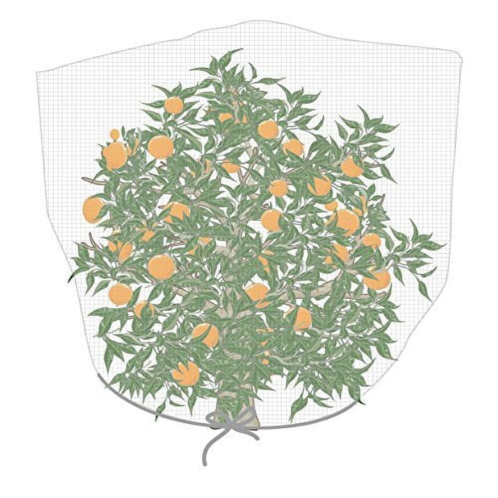 Agfabric Bird Netting Insect Barrier Garden Plant Cover 72" H x 72" W in-Shape Bag with Rope,White