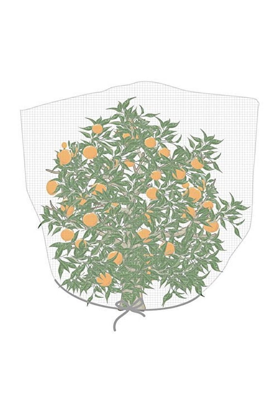 Plant Cover,26"-W x 30"-H In-shape Bag with Rope,Insect Barrier, Insect Netting