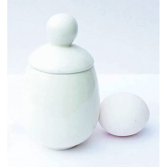 AggCoddler - XXL Porcelain and Silicone Egg Cooker, Scandinavian Egg Coddler Poacher