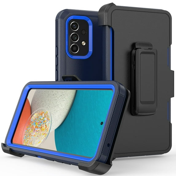 AggXpf Samsung Galaxy A54 5G Case with Belt-Clip, Rugged Protective Phone Case Protection Cover for Galaxy A54 5G, Navy Blue
