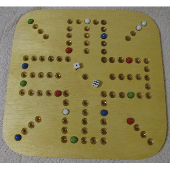 Aggravation Board, Economy Edition, White BIRCH (WB-4), Four Player
