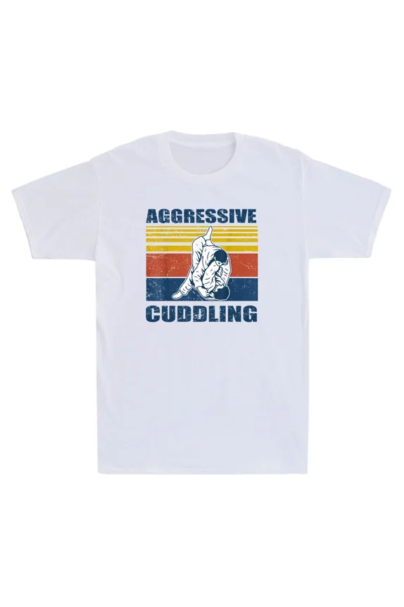 Aggressive Cuddling Funny Jiu Jitsu BJJ MMA Jujitsu Vintage Unisex T-Shirt