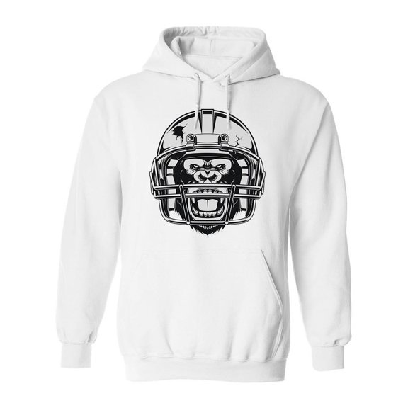 Aggressive Gorilla. Hoodie Men -Image by Shutterstock, Male Medium