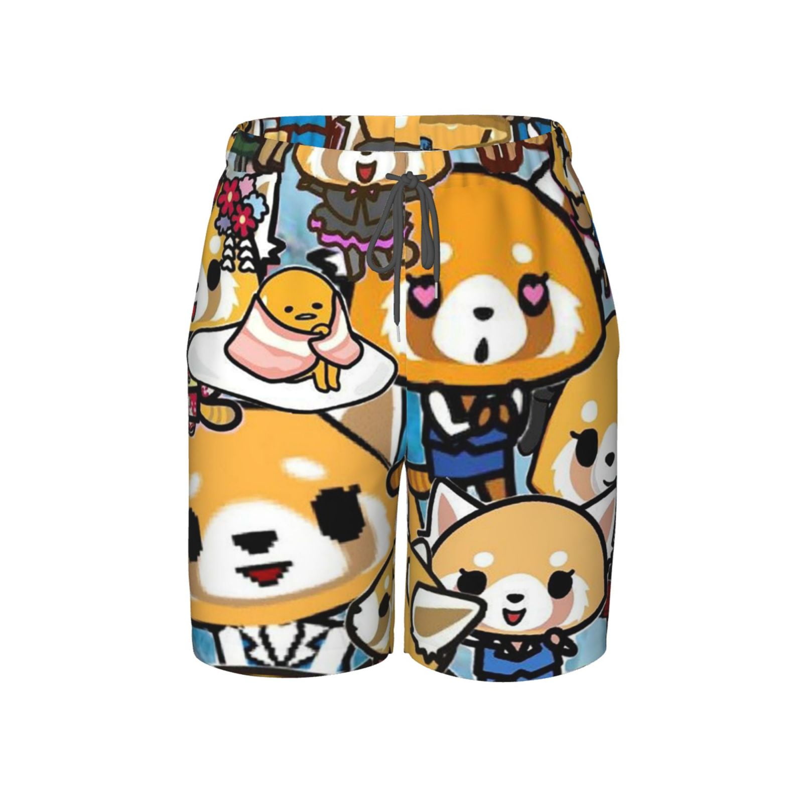 Aggretsuko Boys Swim Trunks Quick Dry Boards Shorts For Kids Beach Swim ...