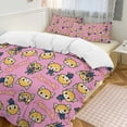 thumbnail image 1 of Aggretsuko Duvet Cover Set 3-Piece Bedding Set Soft Warm And Comfortable Soft Bed Set with 1 Duvet Cover And 2 Pillowcases for Bedroom All Season, 1 of 8