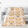 thumbnail image 1 of Aggretsuko Fleece Blanket Super Soft Cozy Throw Blanket 60"X50", Lightweight Fuzzy Comfy Flannel Blanket Warm Plush Throw Blankets For Couch, Sofa, Bed, 1 of 8