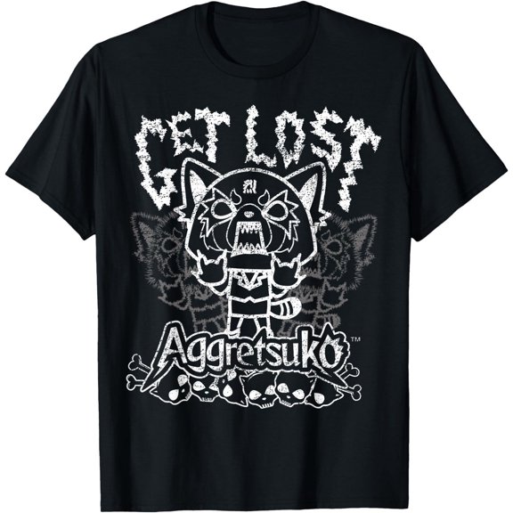 Aggretsuko Get Lost Rage Tee Shirt T-Shirt