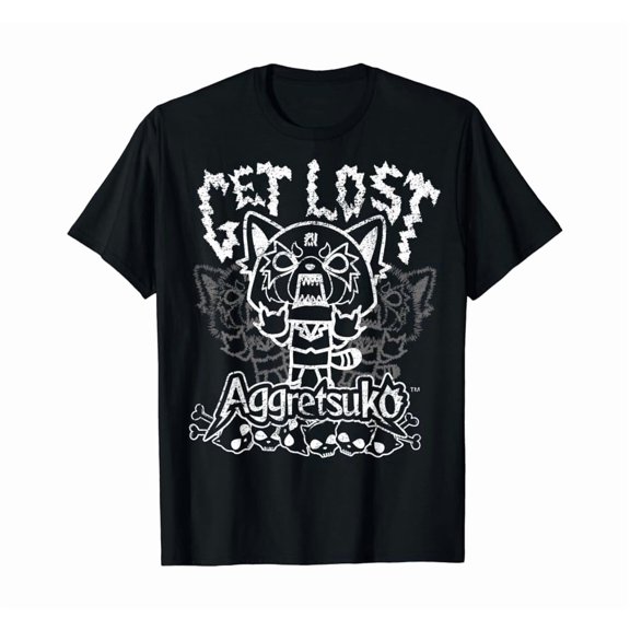 Aggretsuko "Get Lost" Rage Tee Shirt, Vintage Birthday Gift