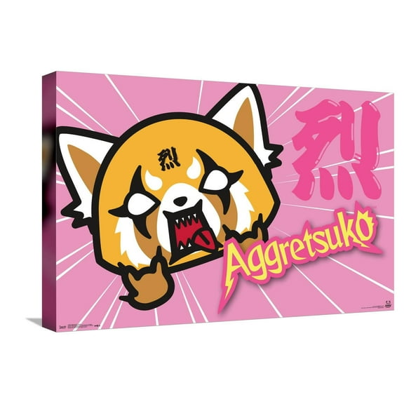 Aggretsuko - Horns Canvas Wall Poster, 14.725" x 22.375"
