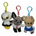 thumbnail image 1 of Aggretsuko Plush Danglers (2022) Sanrio Washimi Fenneko & Haida Keychain Strap Set, 1 of 1