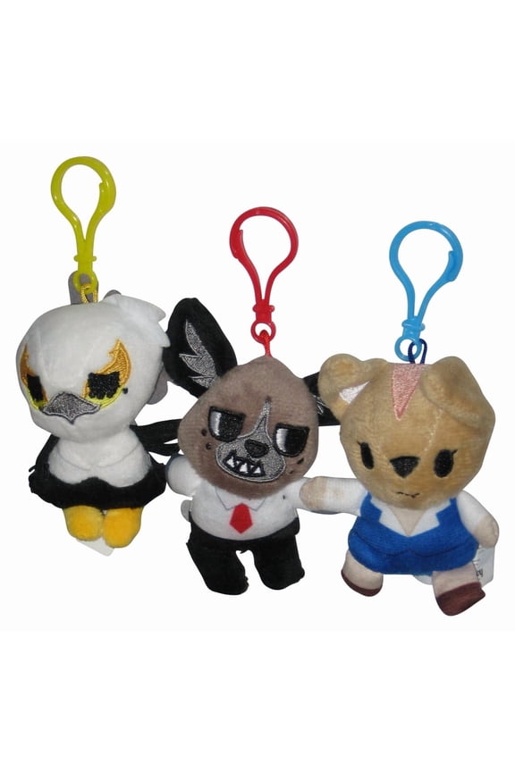Aggretsuko Plush Danglers (2022) Sanrio Washimi Fenneko & Haida Keychain Strap Set