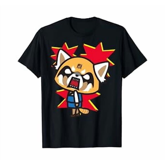 Aggretsuko Rage Face Character T-Shirt