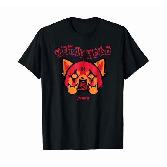 Aggretsuko Rage Metal Head Tee Shirt