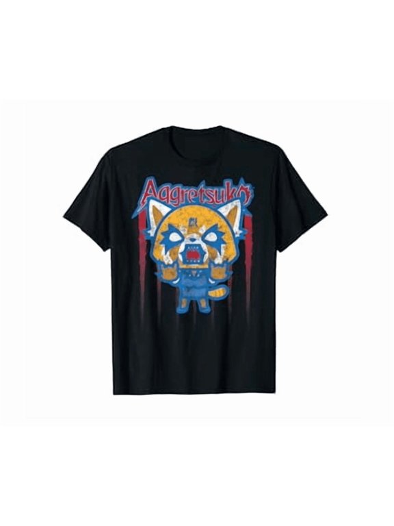 Aggretsuko Red Blue Rage Americana Shirt Unisex S-5XL Hot Trending Shirt, Vintage Birthday Gift