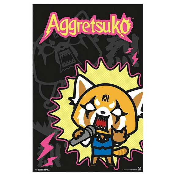 Aggretsuko - Rock Out Wall Poster, 22.375" x 34"