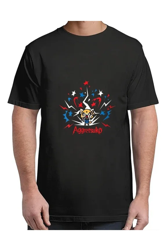 Aggretsuko S Rage Karaoke V-Neck Unisex S-5Xl T-Shirt