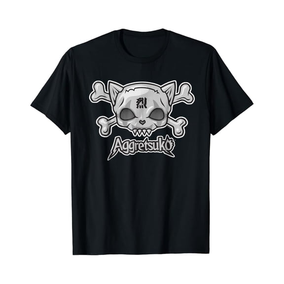 Aggretsuko Skull and Crossbones Tee Shirt
