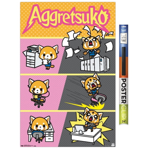 Aggretsuko - Transform Wall Poster, 22.375" x 34"