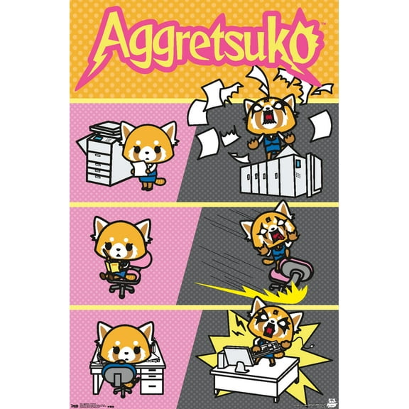 Aggretsuko - Transform Wall Poster, 22.375" x 34"
