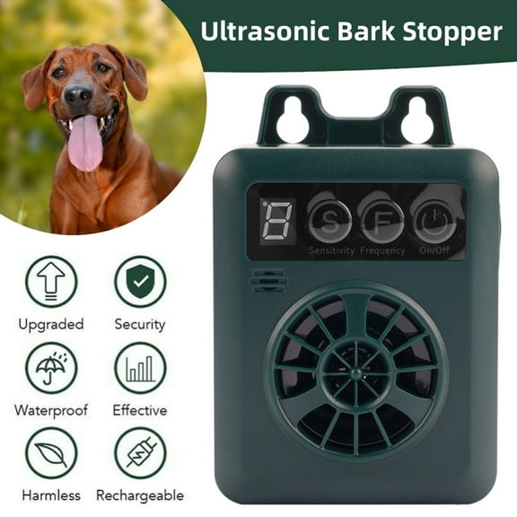 Aggxpf Anti Barking Device Dog Barking Control Devices, Sonic Bark Deterrent with 3 Modes, Waterproof Dog Barking Deterrents