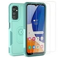 thumbnail image 1 of Aggxpf Galaxy A14 5g Case with Tempered Screen Protector (2 Pack), Heavy Duty Protective Phone Case, Shockproof Phone Cover, Green, 1 of 5