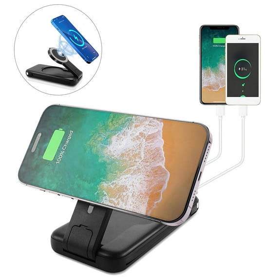 Aggxpf Magnetic Wireless Power Bank, 50000mAh Portable Charger Fast Charging, Battery Pack Magnetic Charging Bank for iPhone, Samsung, LG, Black