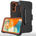 thumbnail image 1 of Aggxpf Samsung Galaxy S23 Case with Belt-Clip Holster, Military-Grade Drop Protection Shockproof Protective Phone Case for 6.1" Galaxy S23, Orange, 1 of 5