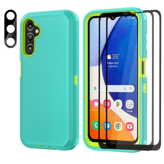 Aggxpf for Samsung Galaxy A54 5G Phone Case with Screen Protector & Camera Lens Protector, Full Body Protection Phone Cover, Green