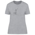 thumbnail image 1 of Agile Cyclist Line Draw T-Shirt Women -Image by Shutterstock, Female Large, 1 of 2