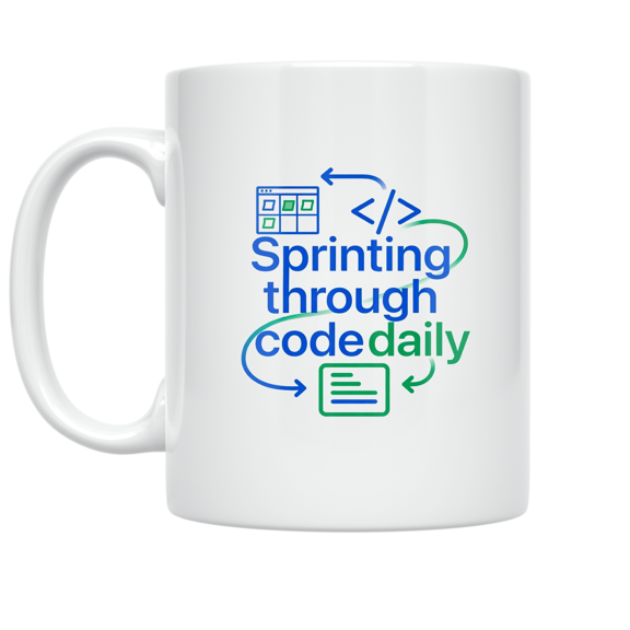 Agile Developer Code Art - Tech Enthusiast - 11 oz Ceramic Coffee Mug