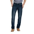 thumbnail image 1 of Agile Mens Super Comfy Straight Stretch Denim Jean AKP44100SL Dark Blue 32X32, 1 of 3