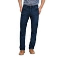 thumbnail image 1 of Agile Mens Super Comfy Straight Stretch Denim Jean AKP44104SL Blue Black 32X32, 1 of 3